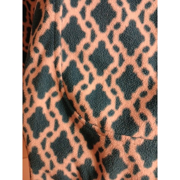 Lands End Womens 2x Fleeze Pullover 1/4 Zip Blue-White Outdoors Hike Camp Fish - Picture 16 of 16